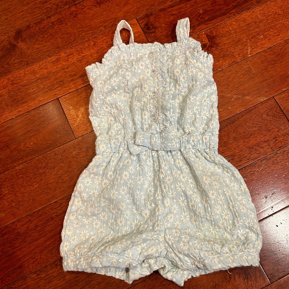 Kapital K Boutique Baby Blue Flower Romper